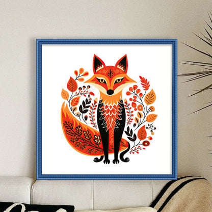 Fox - 11CT Stamped Cross Stitch 50*50CM