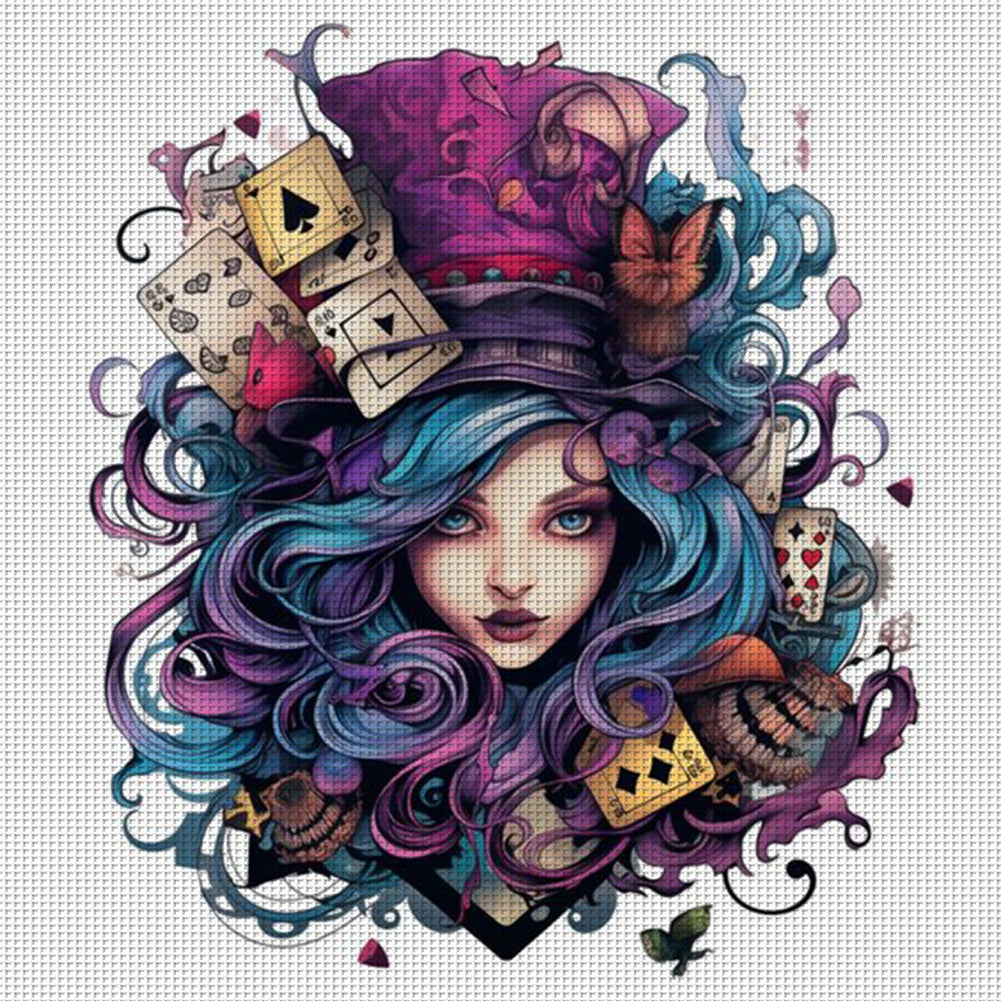 Magician - 11CT Stamped Cross Stitch 50*50CM