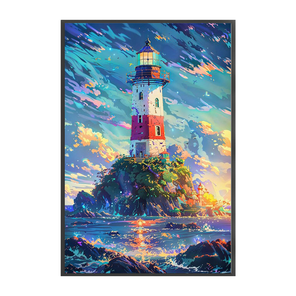 Seaside Lighthouse - 11CT Stamped Cross Stitch 50*75CM