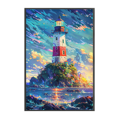 Seaside Lighthouse - 11CT Stamped Cross Stitch 50*75CM