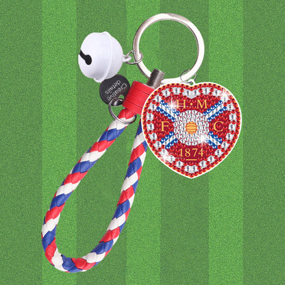 Double Sided Rhinestone Painting Keychain Pendant for Adult(Hartz Football Club)