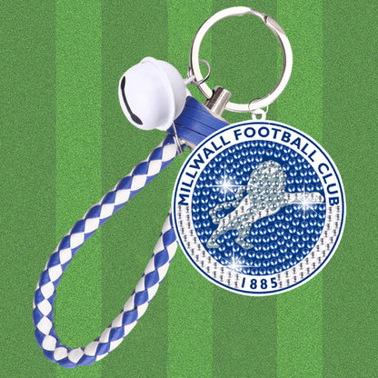 Double Sided Rhinestone Painting Keychain Pendant for Kid Adult (Millwall F.C.)