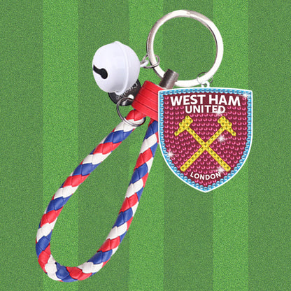 Double Sided Rhinestone Painting Keychain Pendant (West Ham United Women s F.C.)