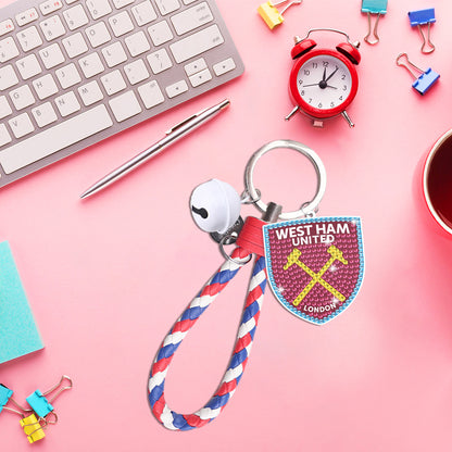 Double Sided Rhinestone Painting Keychain Pendant (West Ham United Women s F.C.)