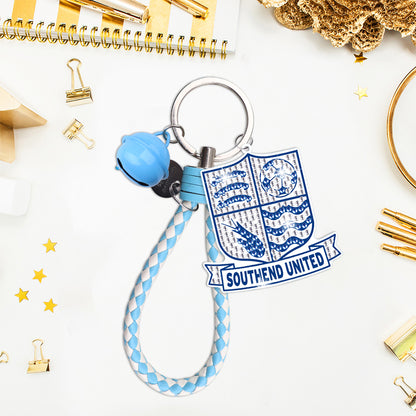 Double Sided Rhinestone Painting Keychain Pendant (Southend United F.C.)