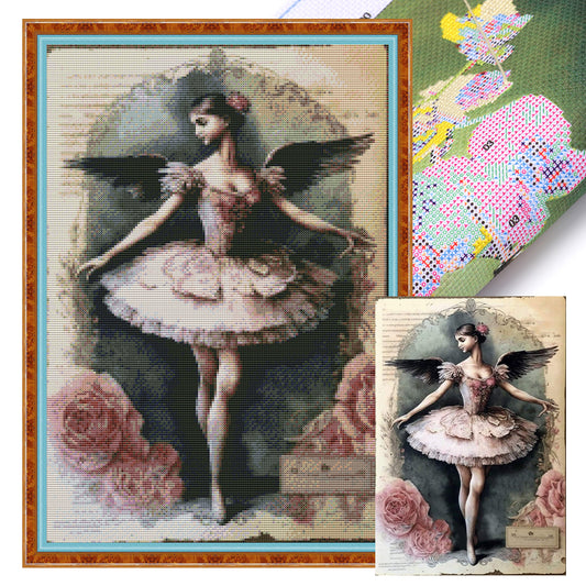 Retro Poster - Ballet Girl - 11CT Stamped Cross Stitch 40*60CM