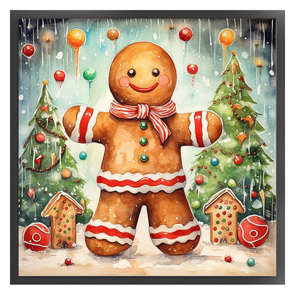 Christmas Tree Gingerbread - 11CT Stamped Cross Stitch 40*40CM