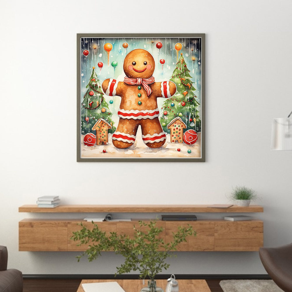 Christmas Tree Gingerbread - 11CT Stamped Cross Stitch 40*40CM