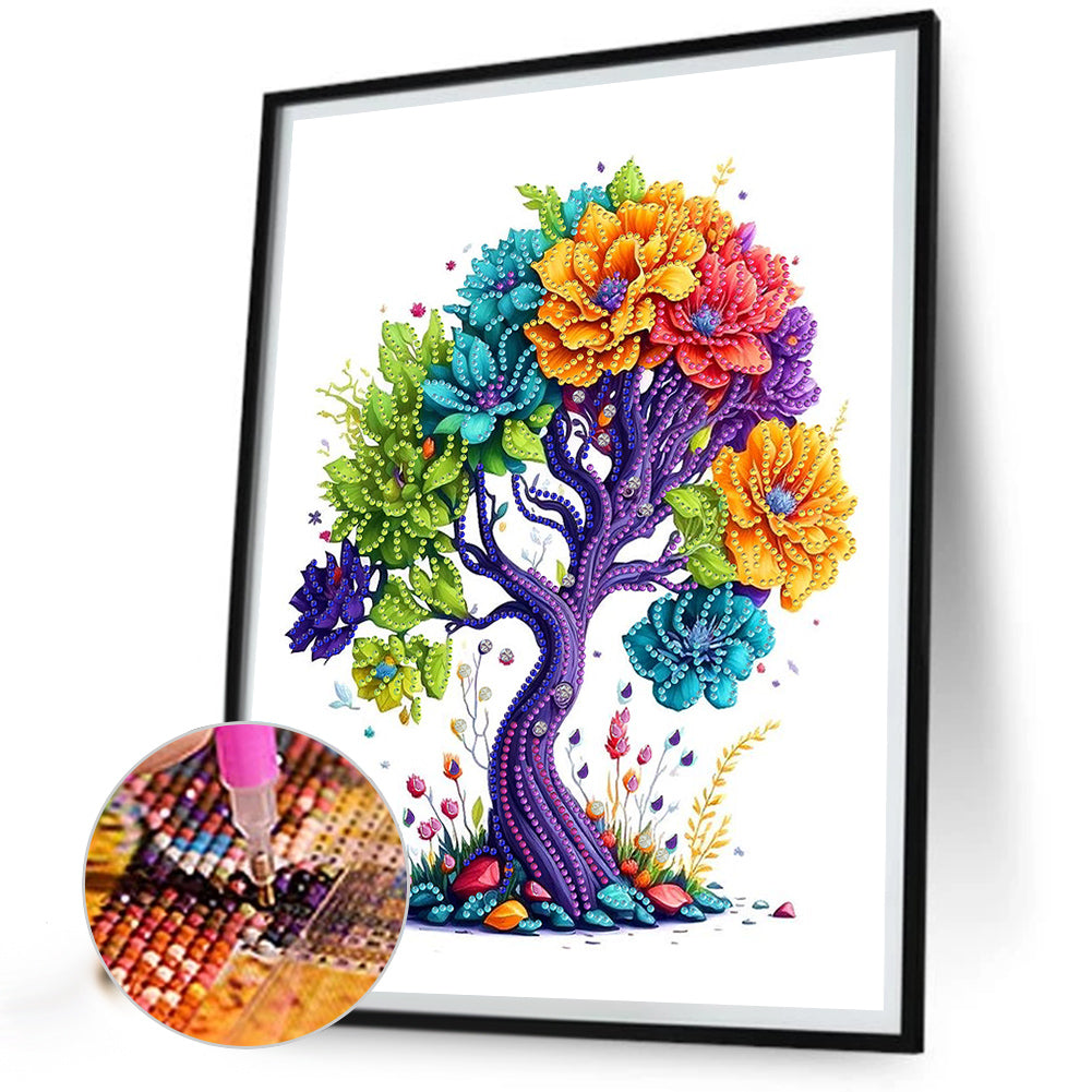 Money Tree - Special Shaped Drill Diamond Painting 30*40CM