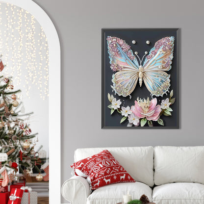 Butterfly - Special Shaped Drill Diamond Painting 30*40CM