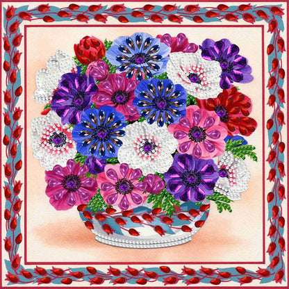 Bouquet - Special Shaped Drill Diamond Painting 30*30CM