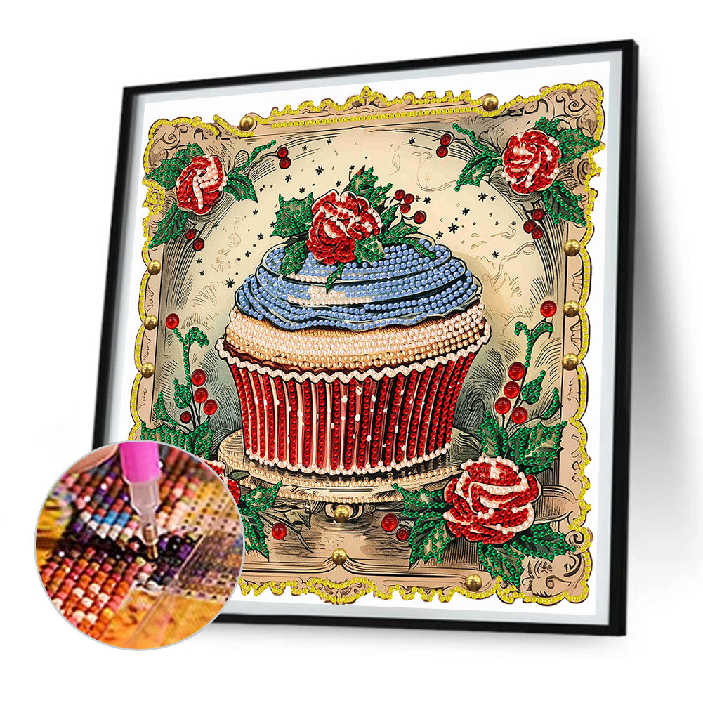 Cup Cake - Special Shaped Drill Diamond Painting 30*30CM