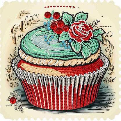 Cup Cake - Special Shaped Drill Diamond Painting 30*30CM