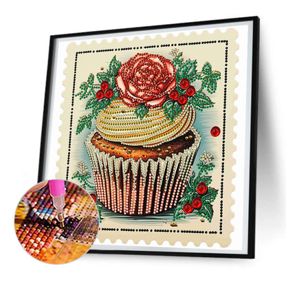 Cup Cake - Special Shaped Drill Diamond Painting 30*30CM