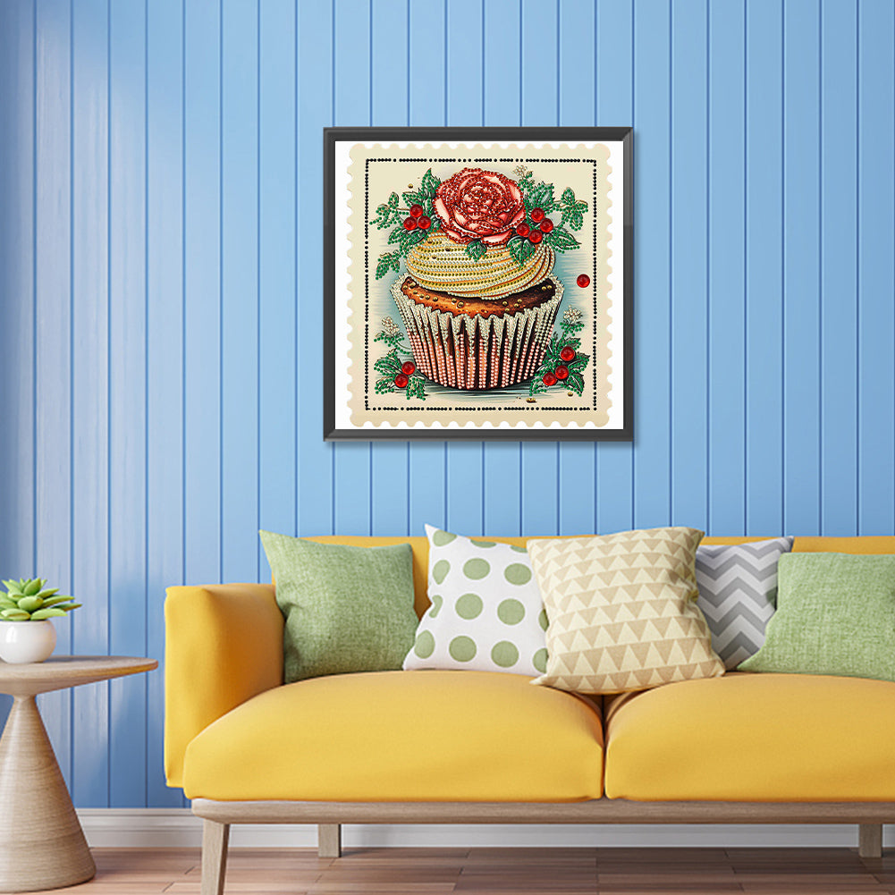 Cup Cake - Special Shaped Drill Diamond Painting 30*30CM