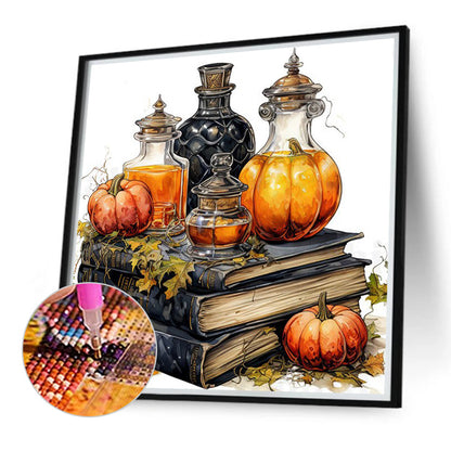 Magic Book House - Full Round Drill Diamond Painting 40*40CM