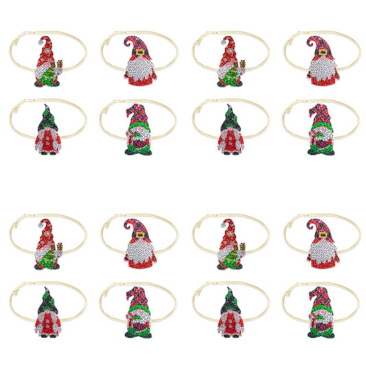 4PCS Diamond Painting Xmas Hanging Ornament Drapes Rope (Gnome #2)