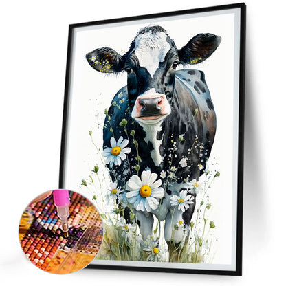 Dairy Cow - Full Round Drill Diamond Painting 30*40CM