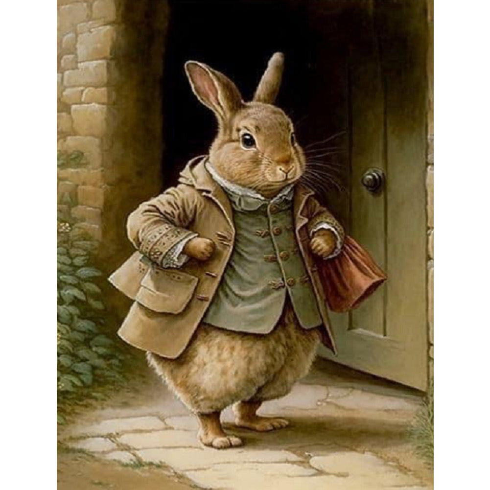 Rabbit - Full Square Drill Diamond Painting 40*30CM