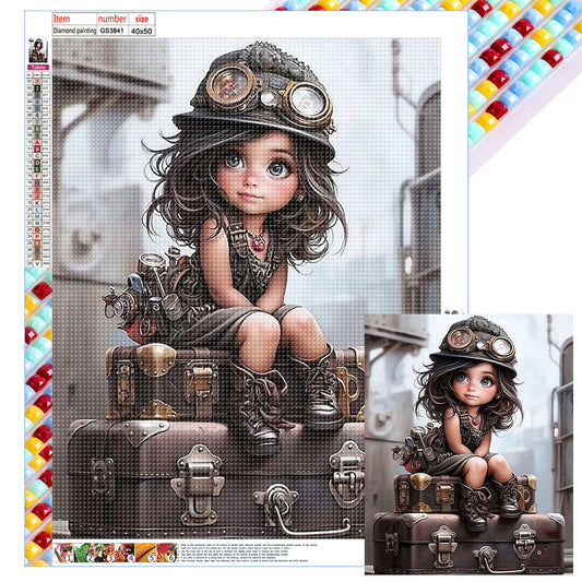 Mechanic Girl - Full Square Drill Diamond Painting 40*50CM