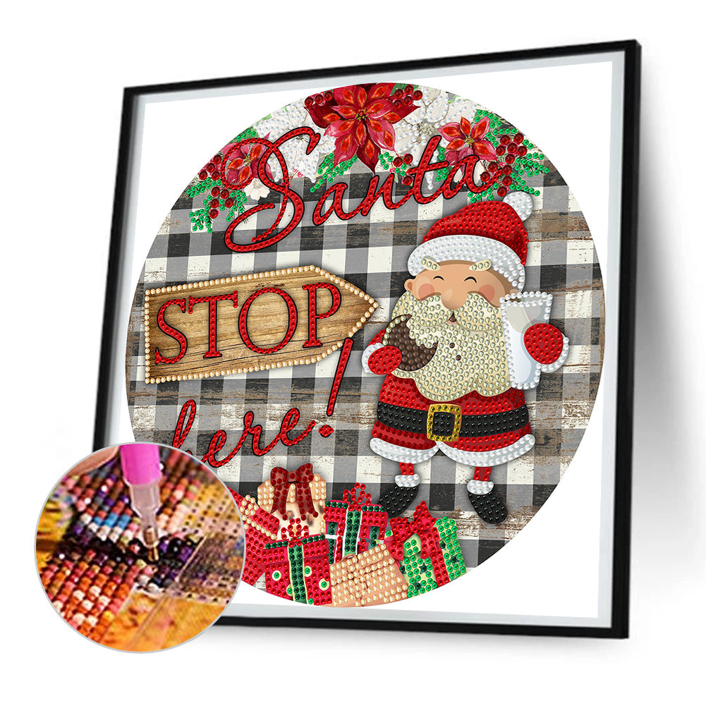 Christmas Atmosphere - Special Shaped Drill Diamond Painting 30*30CM