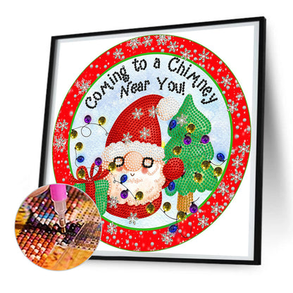 Christmas Atmosphere - Special Shaped Drill Diamond Painting 30*30CM