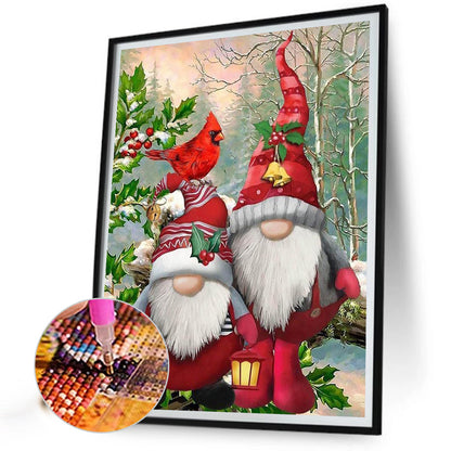 Christmas Gnome - Full Round AB Drill Diamond Painting 40*55CM