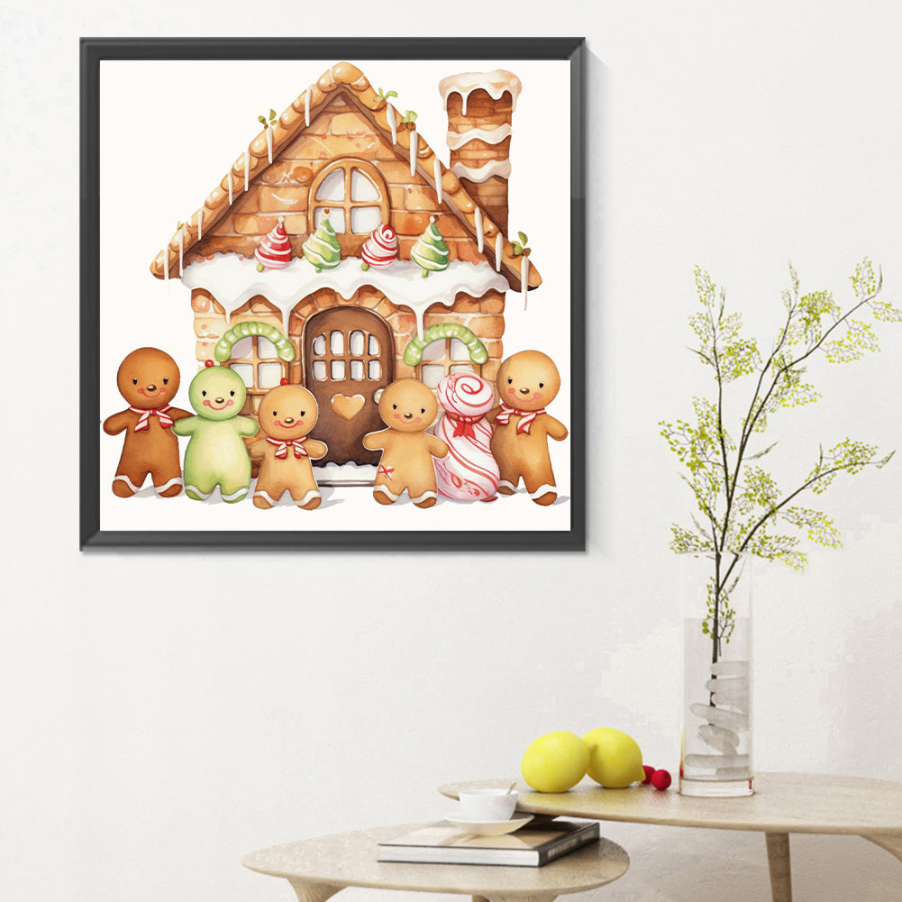 Christmas Cookie House - Full Round Drill Diamond Painting 30*30CM