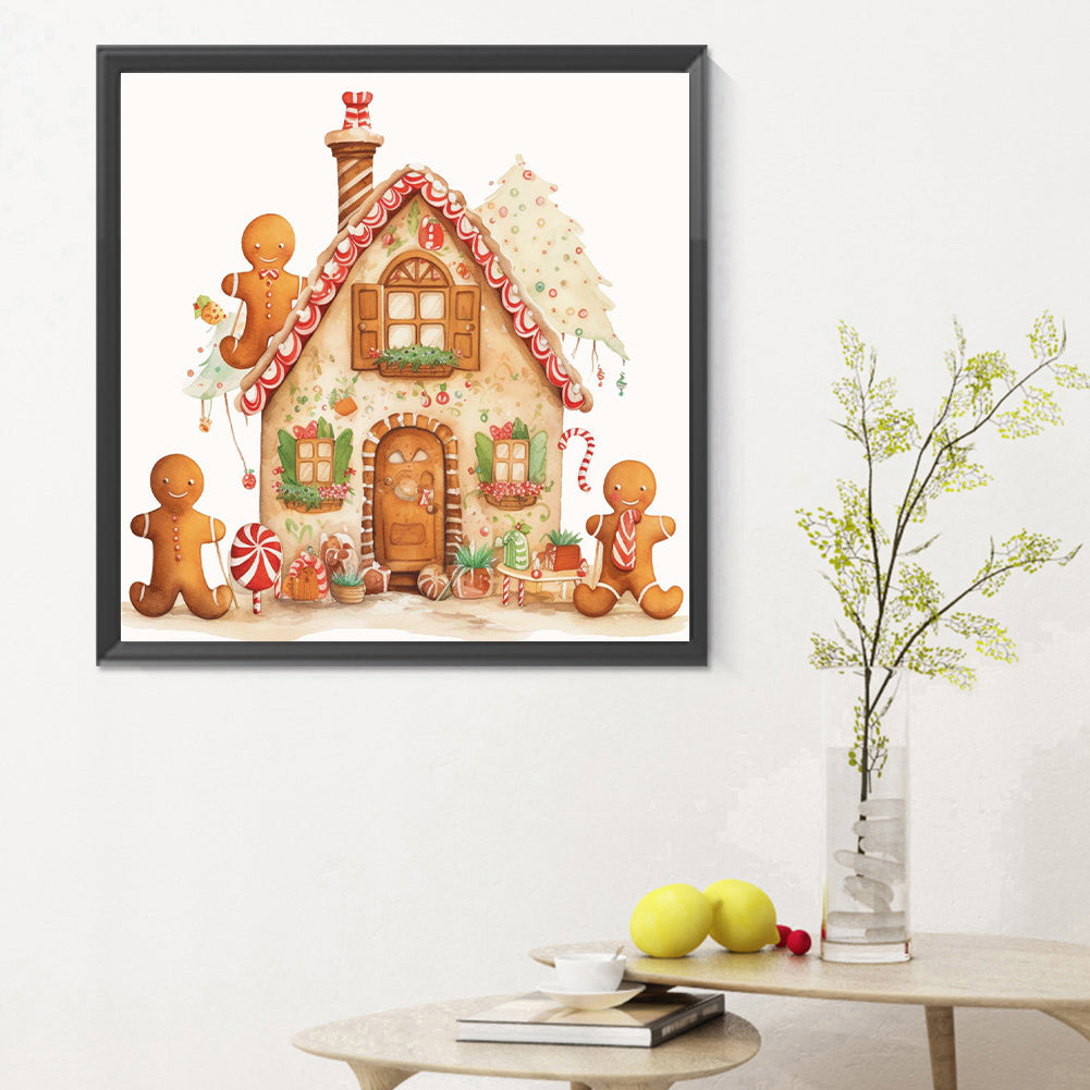 Christmas Cookie House - Full Round Drill Diamond Painting 30*30CM