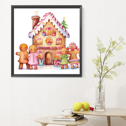 Christmas Cookie House - Full Round Drill Diamond Painting 30*30CM