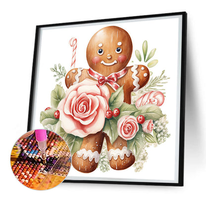 Christmas Cookie Man - Full Round Drill Diamond Painting 30*30CM