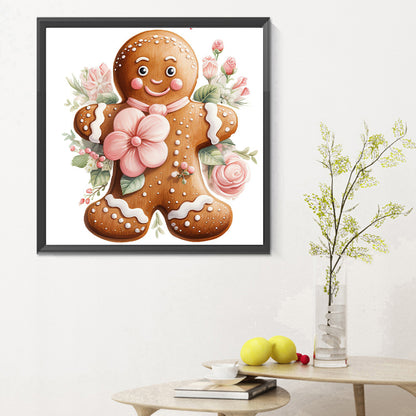 Christmas Cookie Man - Full Round Drill Diamond Painting 30*30CM