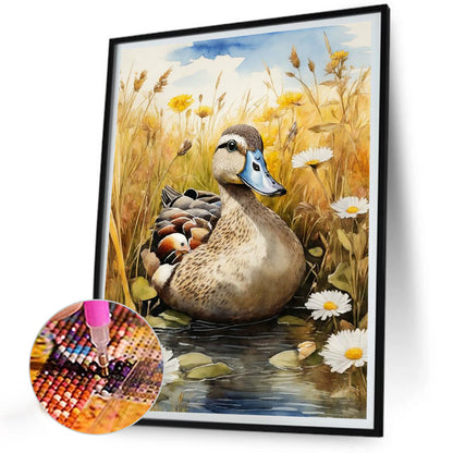 Wood Duck - Full Round Drill Diamond Painting 30*40CM