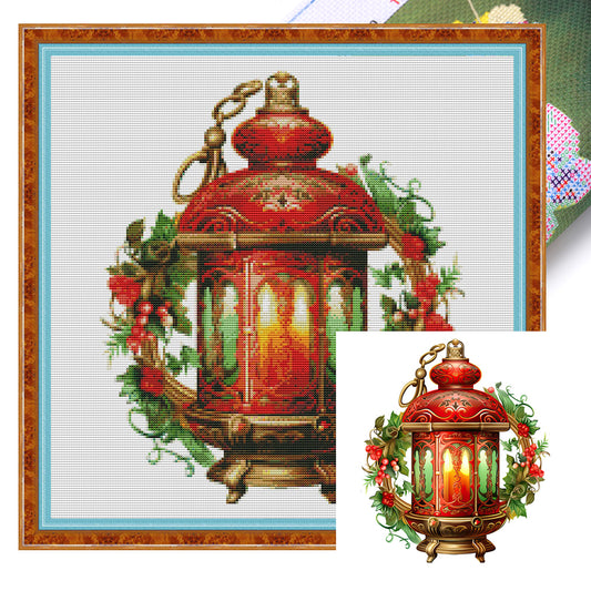 Christmas Lantern - 11CT Stamped Cross Stitch 50*50CM