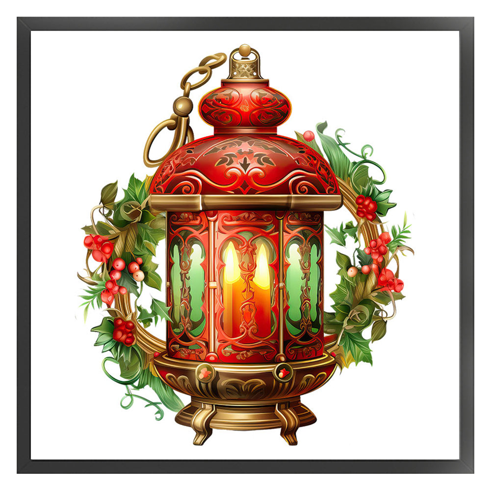 Christmas Lantern - 11CT Stamped Cross Stitch 50*50CM