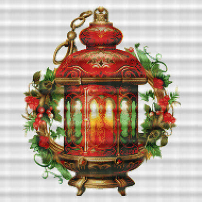 Christmas Lantern - 11CT Stamped Cross Stitch 50*50CM