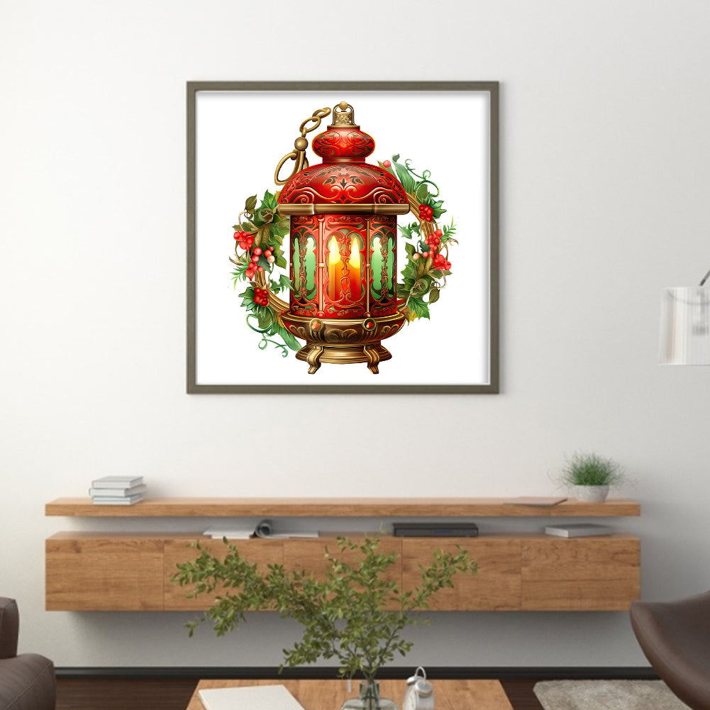 Christmas Lantern - 11CT Stamped Cross Stitch 50*50CM