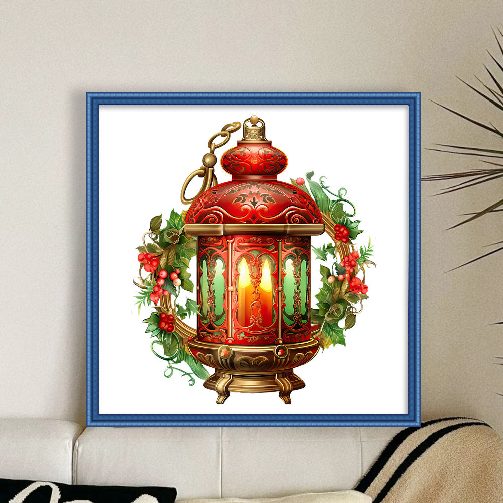 Christmas Lantern - 11CT Stamped Cross Stitch 50*50CM