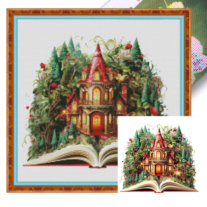 Christmas Magic Book - 11CT Stamped Cross Stitch 50*50CM