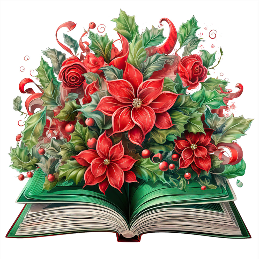 Christmas Magic Book - 11CT Stamped Cross Stitch 50*50CM