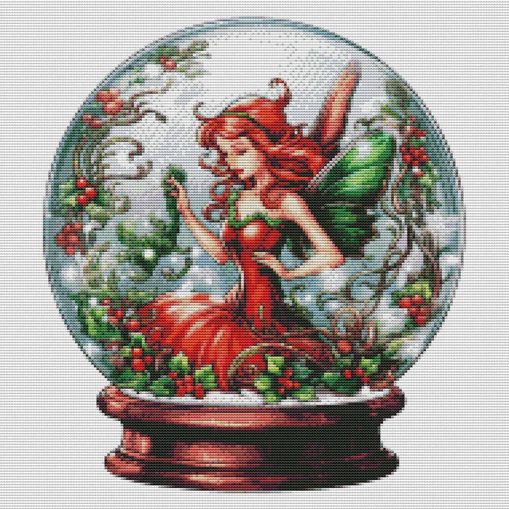 Christmas Fairy - 11CT Stamped Cross Stitch 50*50CM