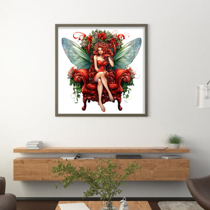 Christmas Fairy - 11CT Stamped Cross Stitch 50*50CM