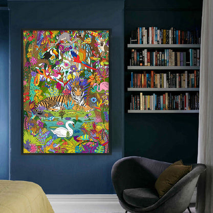 Colorful Animals - 11CT Stamped Cross Stitch 50*70CM