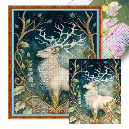Elk - 11CT Stamped Cross Stitch 50*60CM