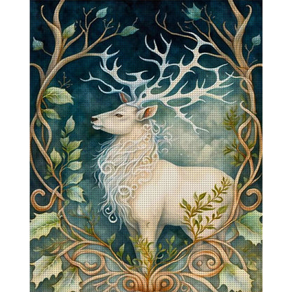 Elk - 11CT Stamped Cross Stitch 50*60CM