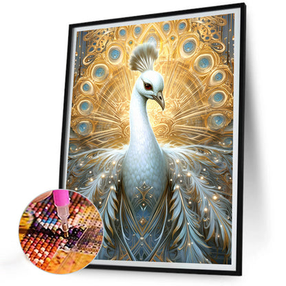 Gorgeous Peacock - Full Round Drill Diamond Painting 30*40CM