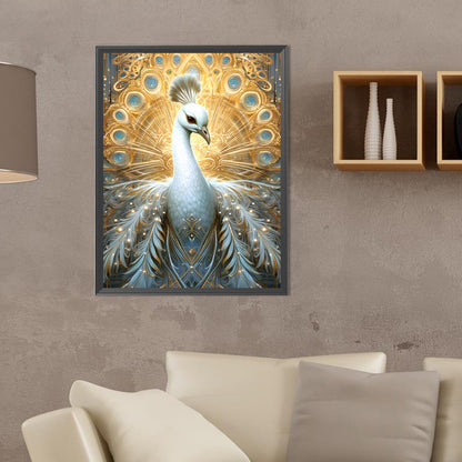 Gorgeous Peacock - Full Round Drill Diamond Painting 30*40CM