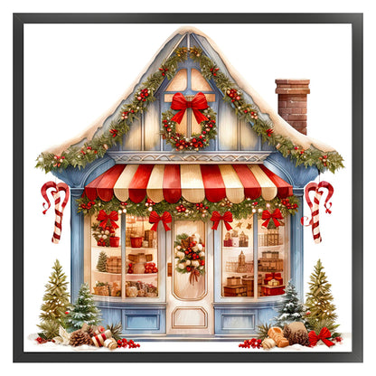 Christmas Shop - 11CT Counted Cross Stitch 50*50CM