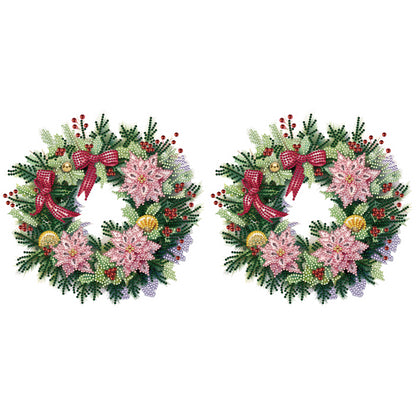 Christmas Wreath - Special Shaped Drill Diamond Painting 30*30CM