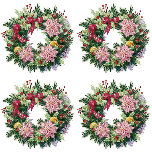 Christmas Wreath - Special Shaped Drill Diamond Painting 30*30CM